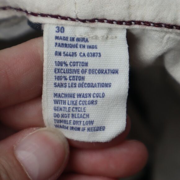 American Eagle Shorts Mens 30 Black Check Plaid Longer Length Uniform Preppy - Picture 3 of 15